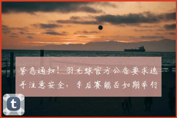 紧急通知!羽毛球官方公告要求选手注意安全,季后赛能否如期举行